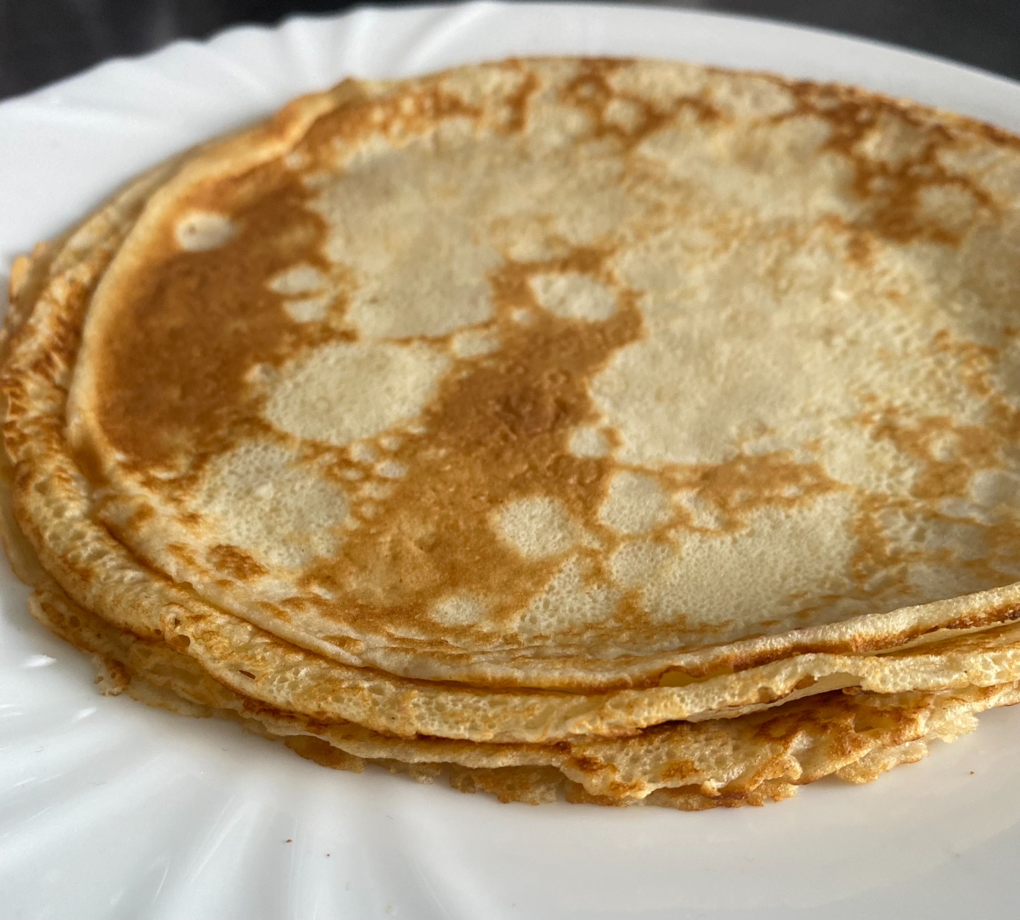 Pancakes stacked